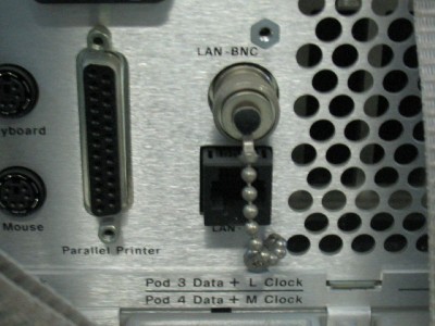 Rear panel with the official LAN option