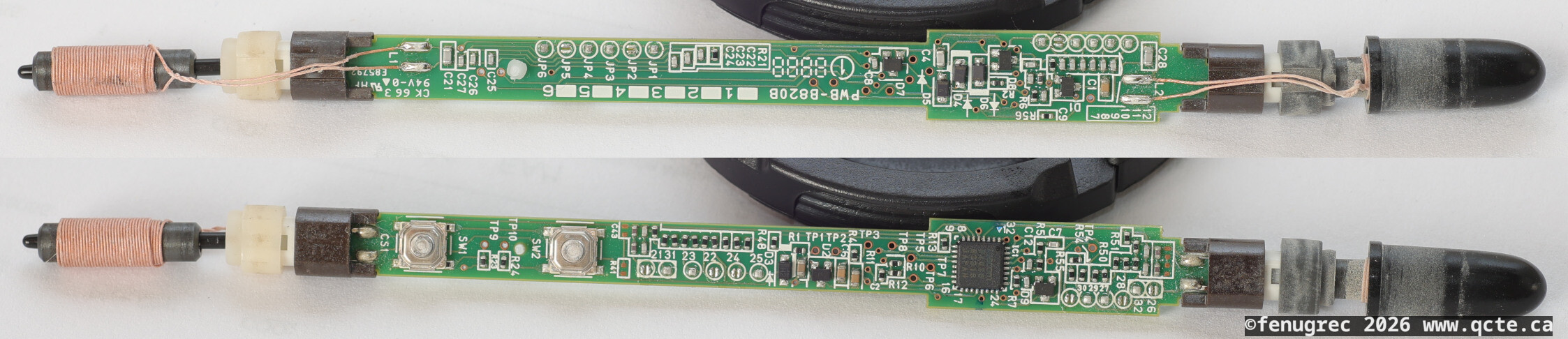 LP-180E stylus PCB, top and bottom